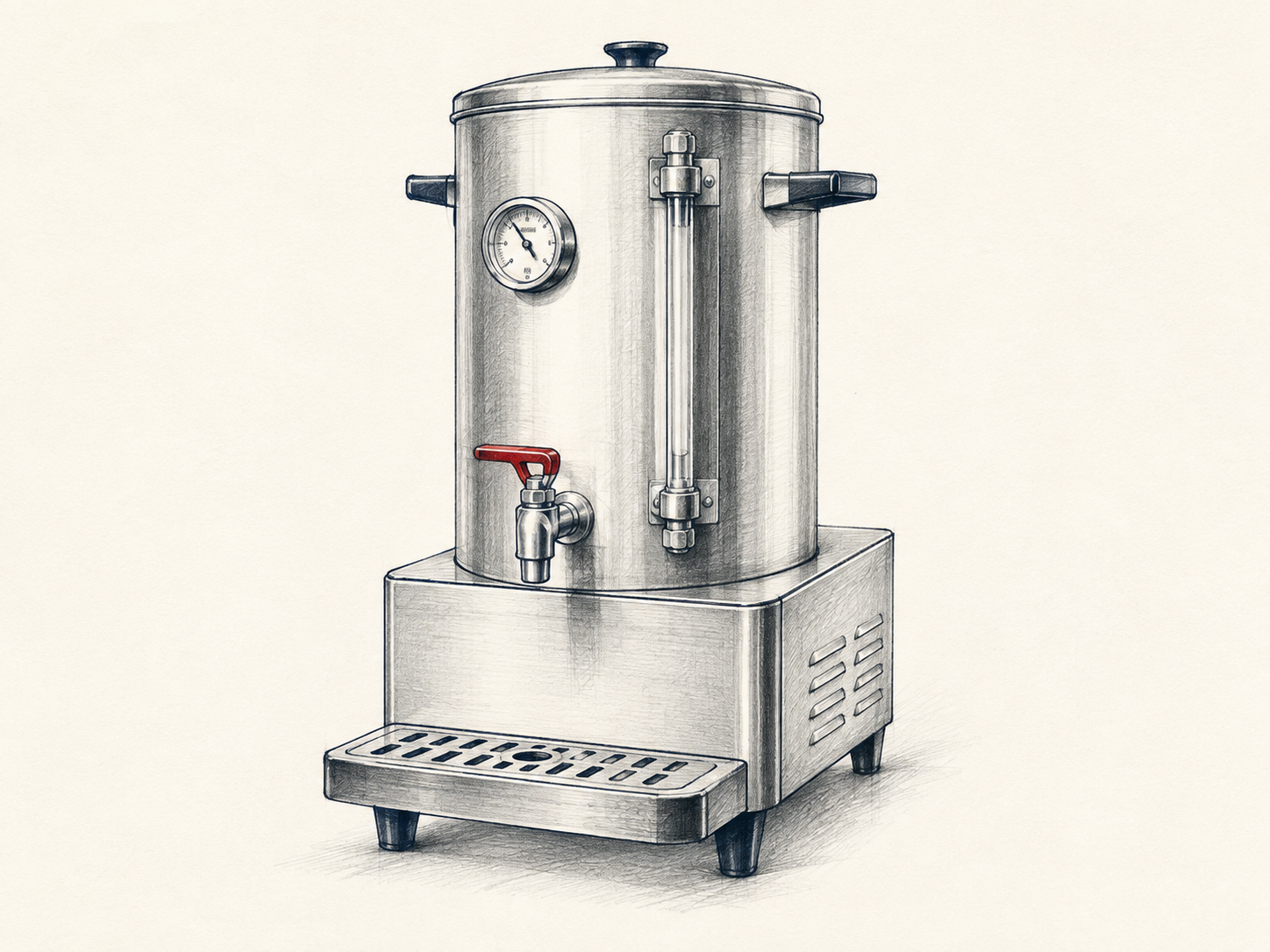 Commercial hot-water dispenser
