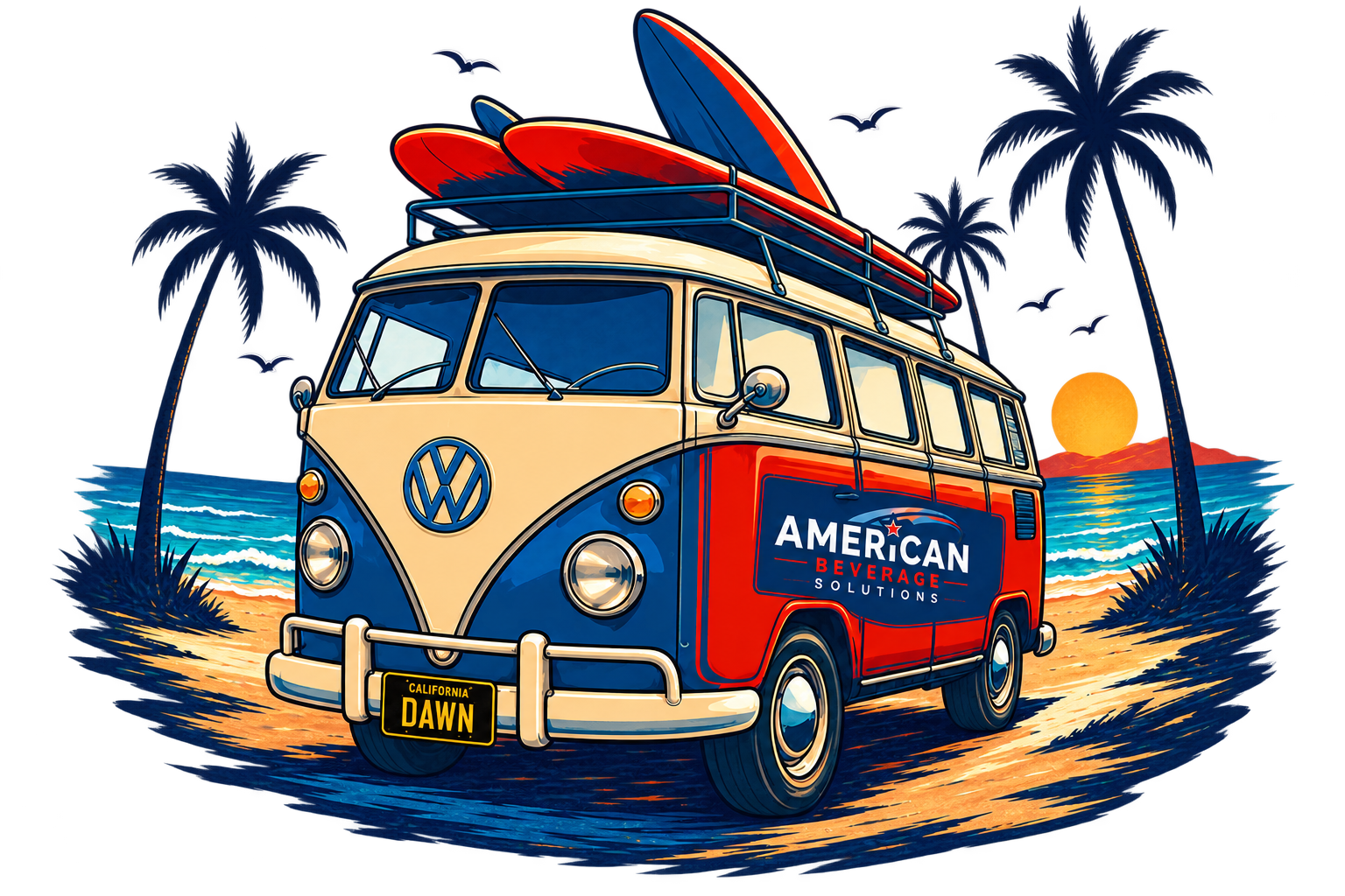 American Beverage Solutions service van